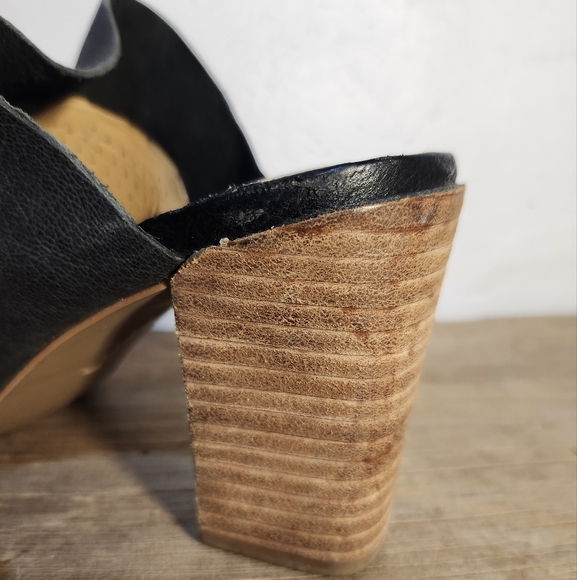 Adam Tucker Mylee Open toe slip on. Black leather, Size 8.5‎ - Picture 6 of 8